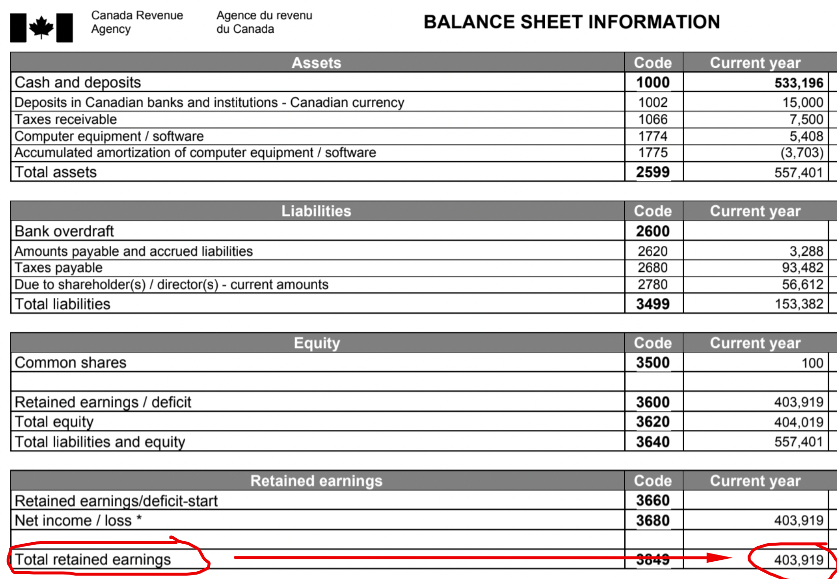 Income tax return proof